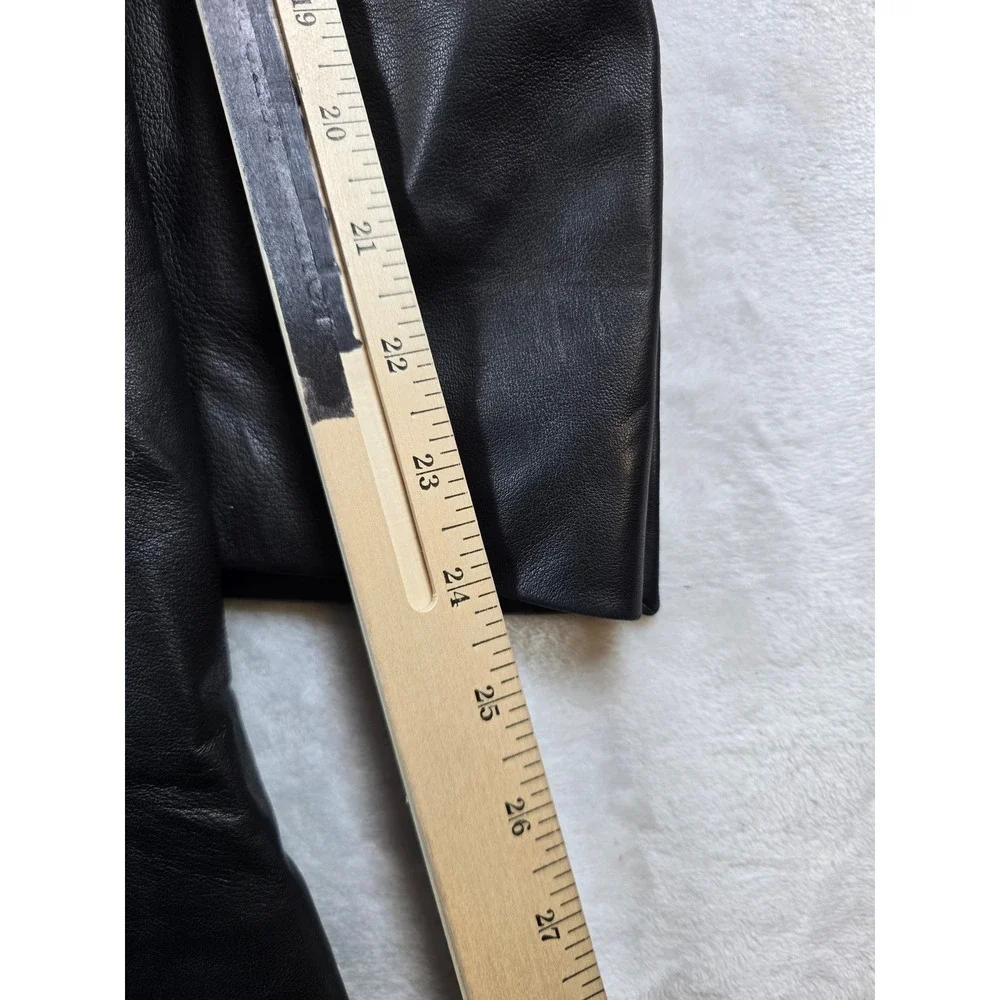 Ralph Lauren Leather Blazer Mens 40R Black Lambskin Soft! Sport Coat Vintage